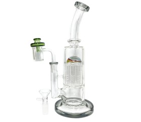 bong de cristal con percolador Rotterdam + accesorio oiler