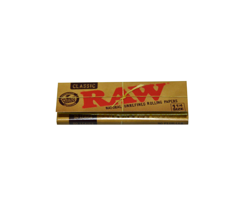 Papel Raw 1 ¼ para liar cigarros de tabaco o marihuana