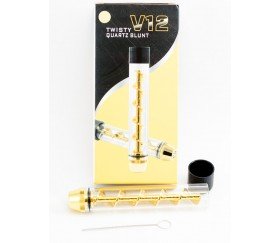 V12 Twisty Quartz Blunt