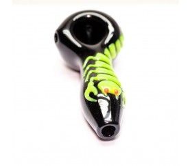 Pipa de Cristal Scorpion Green 10,5 cm