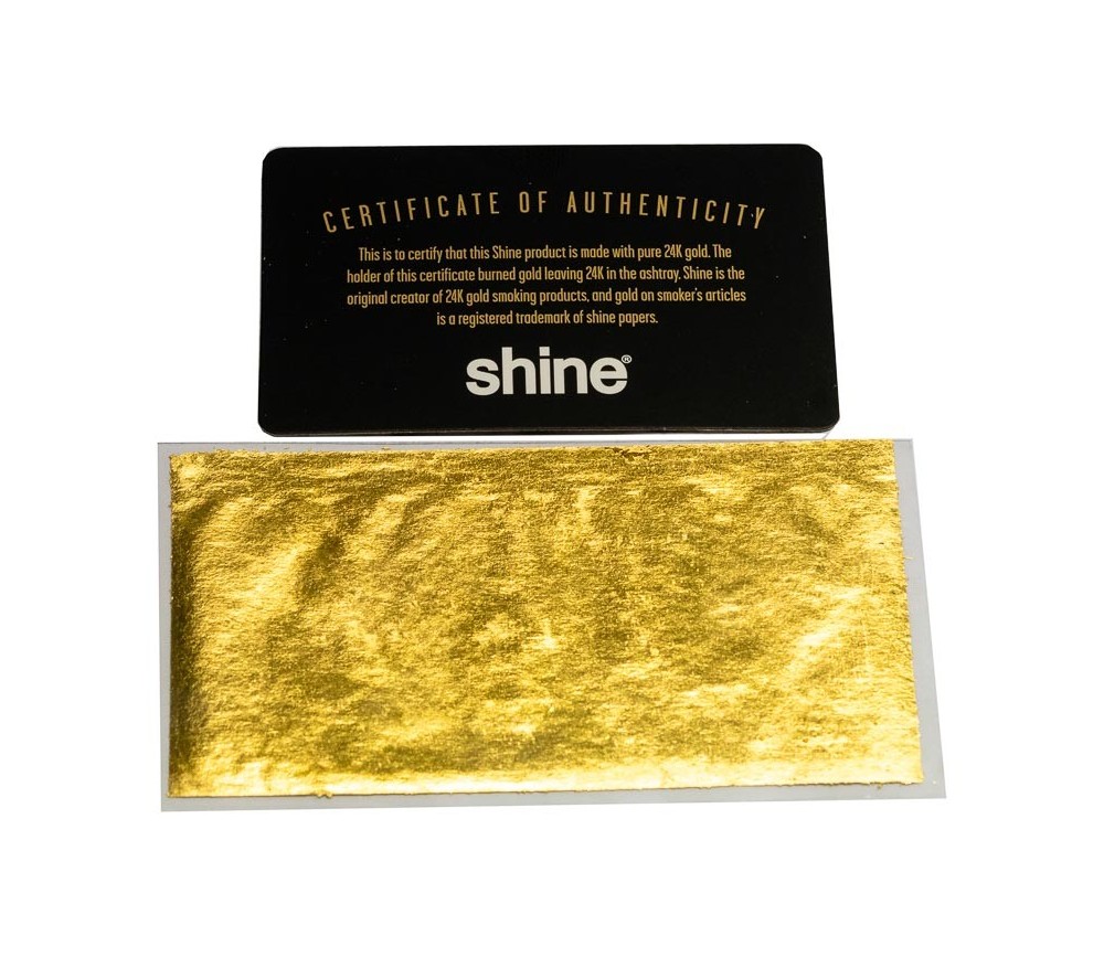 Papel de fumar de oro 24k Shine